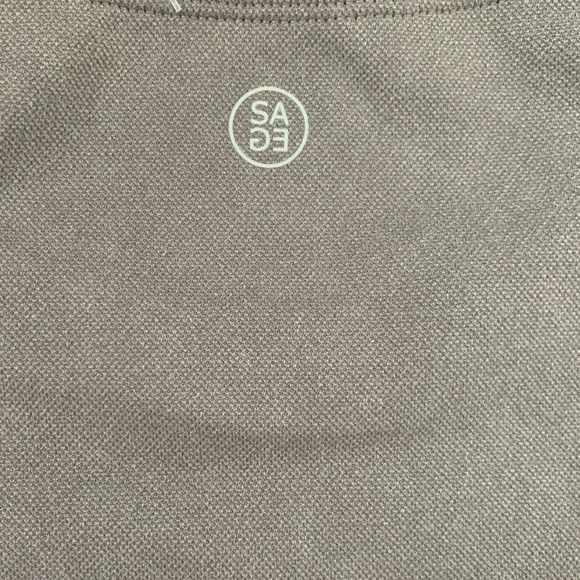 Sage Collective Mesh Boxy Seamless Tank - Size L - Shark - NWT - Picture 6 of 9